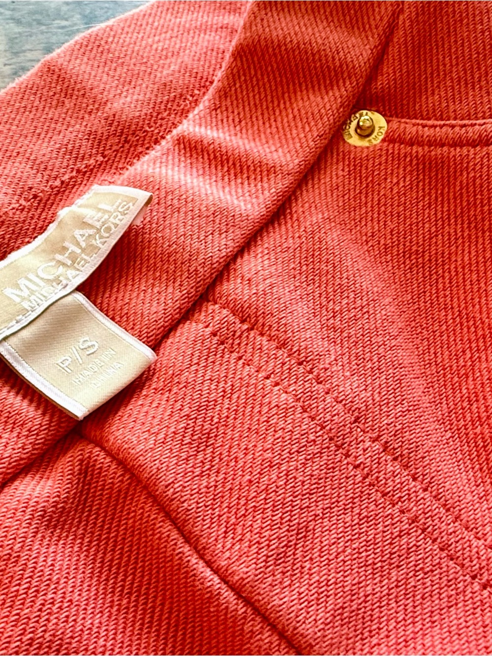 MICHAEL Michael Kors - Stretch Knit Jeggings - Petite Small - Coral